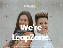 Tablet Screenshot of leapzonestrategies.com